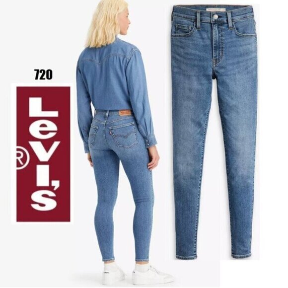 Levi’s Jeans 720 high-rise super skinny Jeans size 28 - Picture 1 of 14